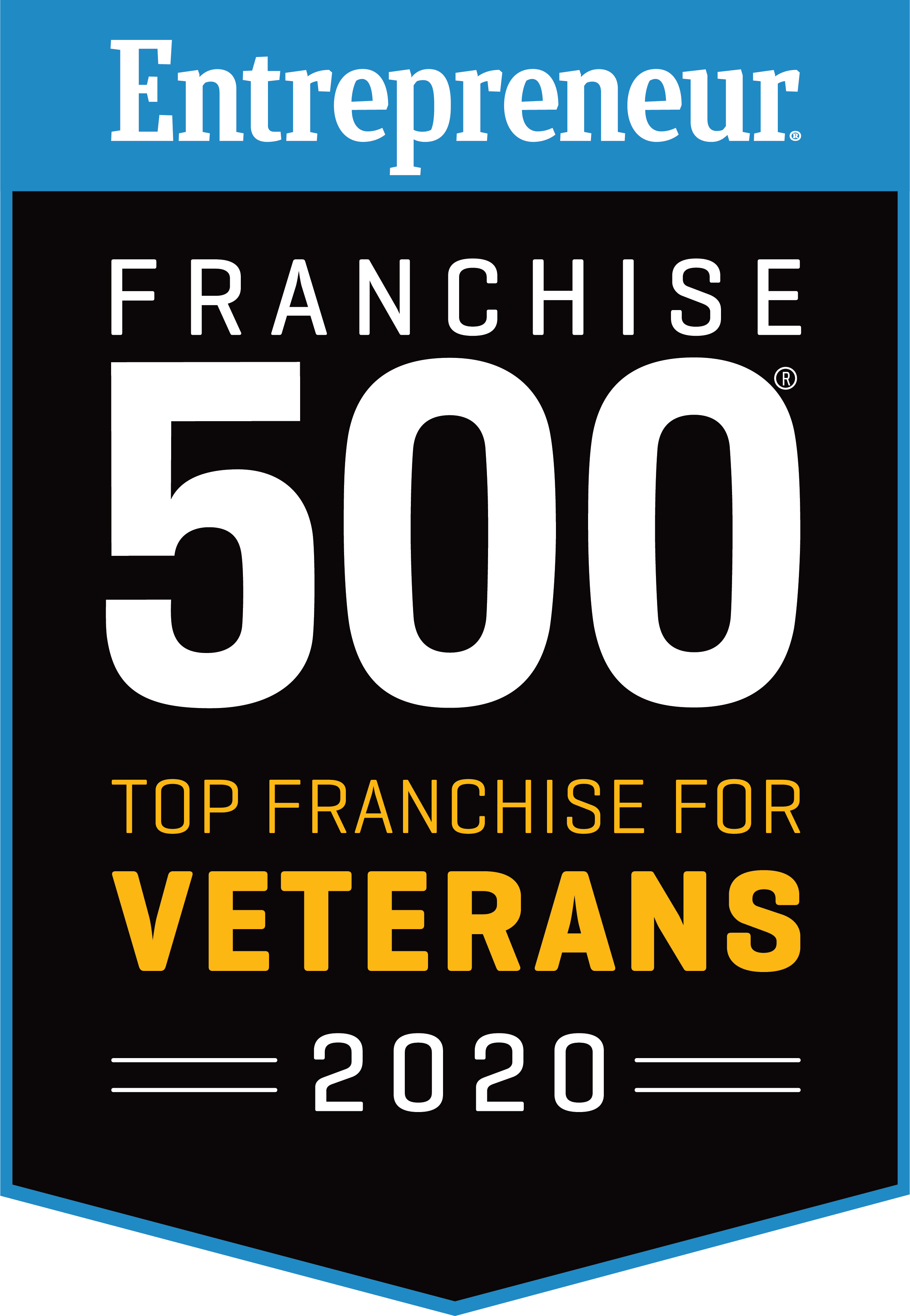 ENTREPRENEUR FRANCHISE 500® 2020 Top Franchises for Veterans 